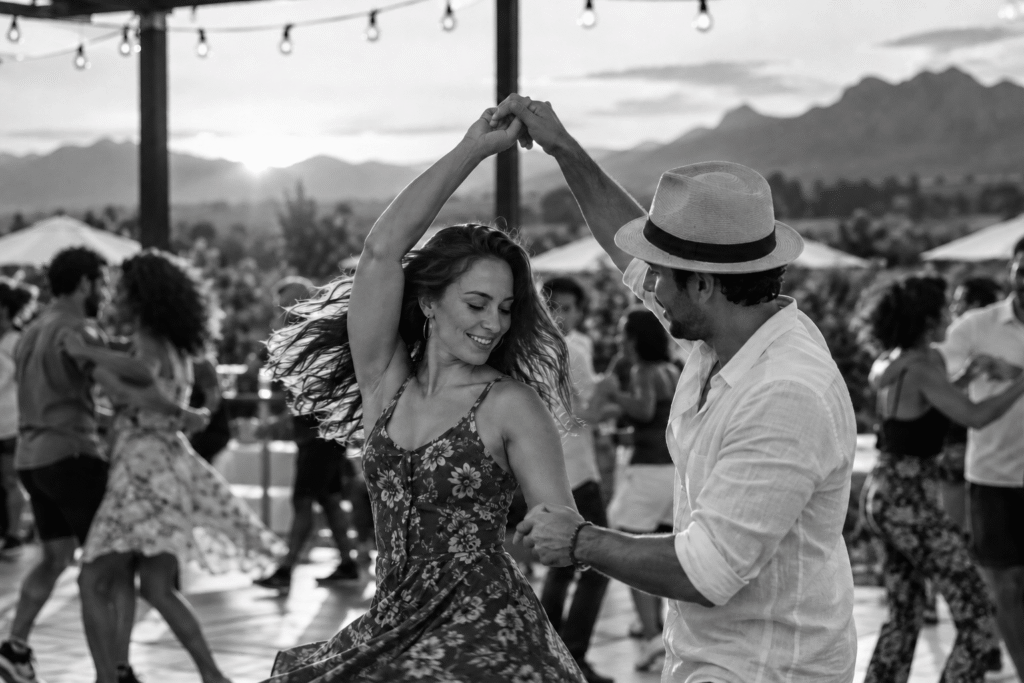 Sunset Twirl at the Vineyard